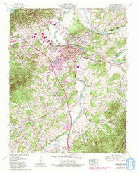 Newport Tennessee Historical topographic map, 1:24000 scale, 7.5 X 7.5 Minute, Year 1961