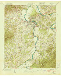 Newport Tennessee Historical topographic map, 1:24000 scale, 7.5 X 7.5 Minute, Year 1940