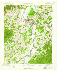 Newport Tennessee Historical topographic map, 1:24000 scale, 7.5 X 7.5 Minute, Year 1940