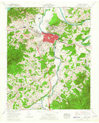 Newport Tennessee Historical topographic map, 1:24000 scale, 7.5 X 7.5 Minute, Year 1961