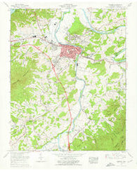 Newport Tennessee Historical topographic map, 1:24000 scale, 7.5 X 7.5 Minute, Year 1961