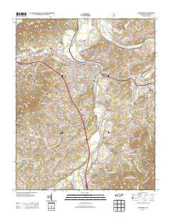 Newport Tennessee Historical topographic map, 1:24000 scale, 7.5 X 7.5 Minute, Year 2013