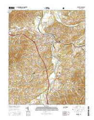 Newport Tennessee Current topographic map, 1:24000 scale, 7.5 X 7.5 Minute, Year 2016