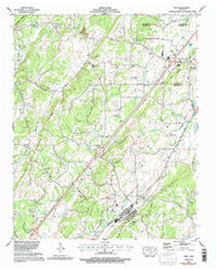 Niota Tennessee Historical topographic map, 1:24000 scale, 7.5 X 7.5 Minute, Year 1974
