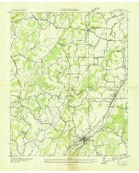 Niota Tennessee Historical topographic map, 1:24000 scale, 7.5 X 7.5 Minute, Year 1935