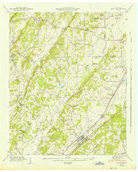 Niota Tennessee Historical topographic map, 1:24000 scale, 7.5 X 7.5 Minute, Year 1942