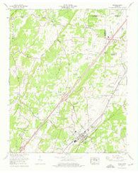 Niota Tennessee Historical topographic map, 1:24000 scale, 7.5 X 7.5 Minute, Year 1974
