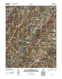 Niota Tennessee Historical topographic map, 1:24000 scale, 7.5 X 7.5 Minute, Year 2010