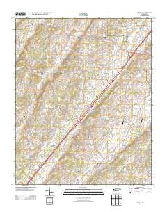 Niota Tennessee Historical topographic map, 1:24000 scale, 7.5 X 7.5 Minute, Year 2013