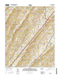 Niota Tennessee Current topographic map, 1:24000 scale, 7.5 X 7.5 Minute, Year 2016