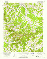 Nolensville Tennessee Historical topographic map, 1:24000 scale, 7.5 X 7.5 Minute, Year 1957