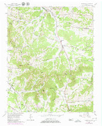 Nolensville Tennessee Historical topographic map, 1:24000 scale, 7.5 X 7.5 Minute, Year 1957