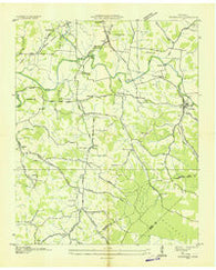 Normandy Tennessee Historical topographic map, 1:24000 scale, 7.5 X 7.5 Minute, Year 1936