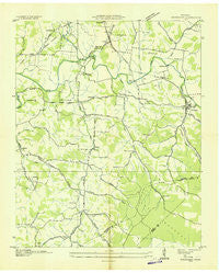 Normandy Tennessee Historical topographic map, 1:24000 scale, 7.5 X 7.5 Minute, Year 1936