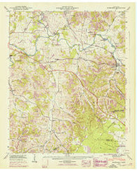 Normandy Tennessee Historical topographic map, 1:24000 scale, 7.5 X 7.5 Minute, Year 1947