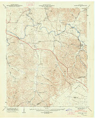 Normandy Tennessee Historical topographic map, 1:24000 scale, 7.5 X 7.5 Minute, Year 1947