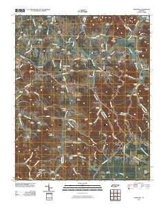 Normandy Tennessee Historical topographic map, 1:24000 scale, 7.5 X 7.5 Minute, Year 2010