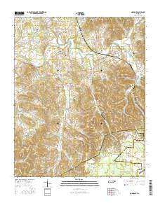 Normandy Tennessee Current topographic map, 1:24000 scale, 7.5 X 7.5 Minute, Year 2016