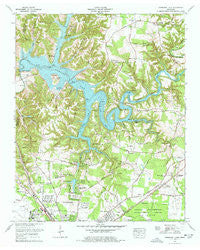 Normandy Lake Tennessee Historical topographic map, 1:24000 scale, 7.5 X 7.5 Minute, Year 1976