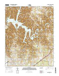 Normandy Lake Tennessee Current topographic map, 1:24000 scale, 7.5 X 7.5 Minute, Year 2016