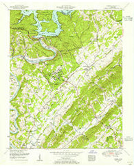 Norris Tennessee Historical topographic map, 1:24000 scale, 7.5 X 7.5 Minute, Year 1952