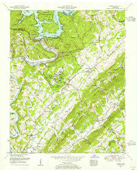 Norris Tennessee Historical topographic map, 1:24000 scale, 7.5 X 7.5 Minute, Year 1952