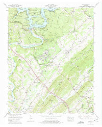 Norris Tennessee Historical topographic map, 1:24000 scale, 7.5 X 7.5 Minute, Year 1973