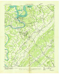 Norris Tennessee Historical topographic map, 1:24000 scale, 7.5 X 7.5 Minute, Year 1936