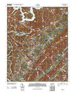 Norris Tennessee Historical topographic map, 1:24000 scale, 7.5 X 7.5 Minute, Year 2010
