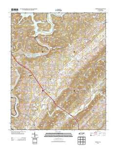 Norris Tennessee Historical topographic map, 1:24000 scale, 7.5 X 7.5 Minute, Year 2013