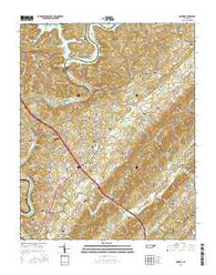 Norris Tennessee Current topographic map, 1:24000 scale, 7.5 X 7.5 Minute, Year 2016