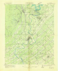 Norris Dam Tennessee Historical topographic map, 1:48000 scale, 15 X 15 Minute, Year 1936
