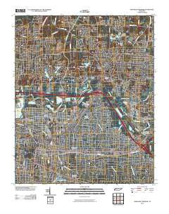 Northeast Memphis Tennessee Historical topographic map, 1:24000 scale, 7.5 X 7.5 Minute, Year 2010
