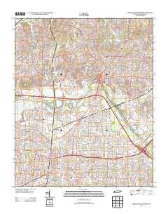 Northeast Memphis Tennessee Historical topographic map, 1:24000 scale, 7.5 X 7.5 Minute, Year 2013