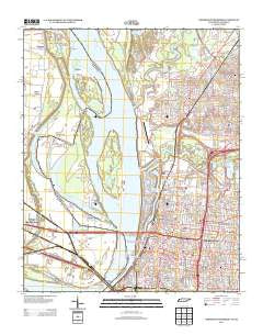Northwest Memphis Tennessee Historical topographic map, 1:24000 scale, 7.5 X 7.5 Minute, Year 2013