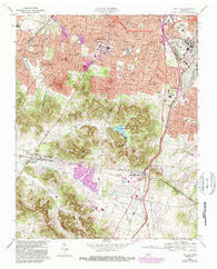 Oak Hill Tennessee Historical topographic map, 1:24000 scale, 7.5 X 7.5 Minute, Year 1968