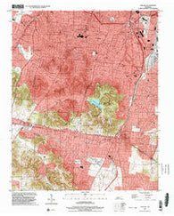 Oak Hill Tennessee Historical topographic map, 1:24000 scale, 7.5 X 7.5 Minute, Year 1997