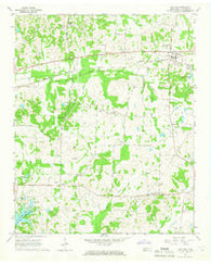 Oakland Tennessee Historical topographic map, 1:24000 scale, 7.5 X 7.5 Minute, Year 1965
