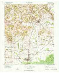 Obion Tennessee Historical topographic map, 1:24000 scale, 7.5 X 7.5 Minute, Year 1950