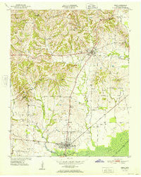 Obion Tennessee Historical topographic map, 1:24000 scale, 7.5 X 7.5 Minute, Year 1951