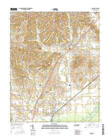 Obion Tennessee Current topographic map, 1:24000 scale, 7.5 X 7.5 Minute, Year 2016