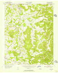 Okalona Tennessee Historical topographic map, 1:24000 scale, 7.5 X 7.5 Minute, Year 1955