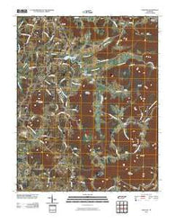 Okalona Tennessee Historical topographic map, 1:24000 scale, 7.5 X 7.5 Minute, Year 2010