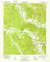 Olivehill Tennessee Historical topographic map, 1:24000 scale, 7.5 X 7.5 Minute, Year 1949