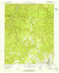 Oneida North Tennessee Historical topographic map, 1:24000 scale, 7.5 X 7.5 Minute, Year 1955