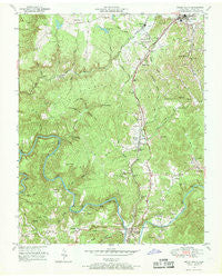 Oneida South Tennessee Historical topographic map, 1:24000 scale, 7.5 X 7.5 Minute, Year 1952