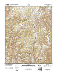 Oneida South Tennessee Historical topographic map, 1:24000 scale, 7.5 X 7.5 Minute, Year 2013