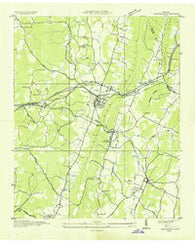 Ooltewah Tennessee Historical topographic map, 1:24000 scale, 7.5 X 7.5 Minute, Year 1935