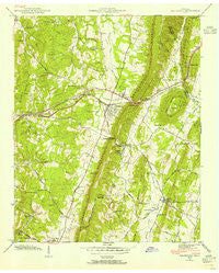 Ooltewah Tennessee Historical topographic map, 1:24000 scale, 7.5 X 7.5 Minute, Year 1940