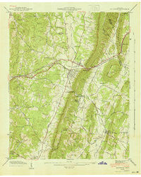 Ooltewah Tennessee Historical topographic map, 1:24000 scale, 7.5 X 7.5 Minute, Year 1941